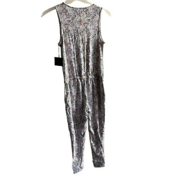 DYI Women's Wild Spots Belted Romper Leopard Print Size Medium - Picture 2 of 7